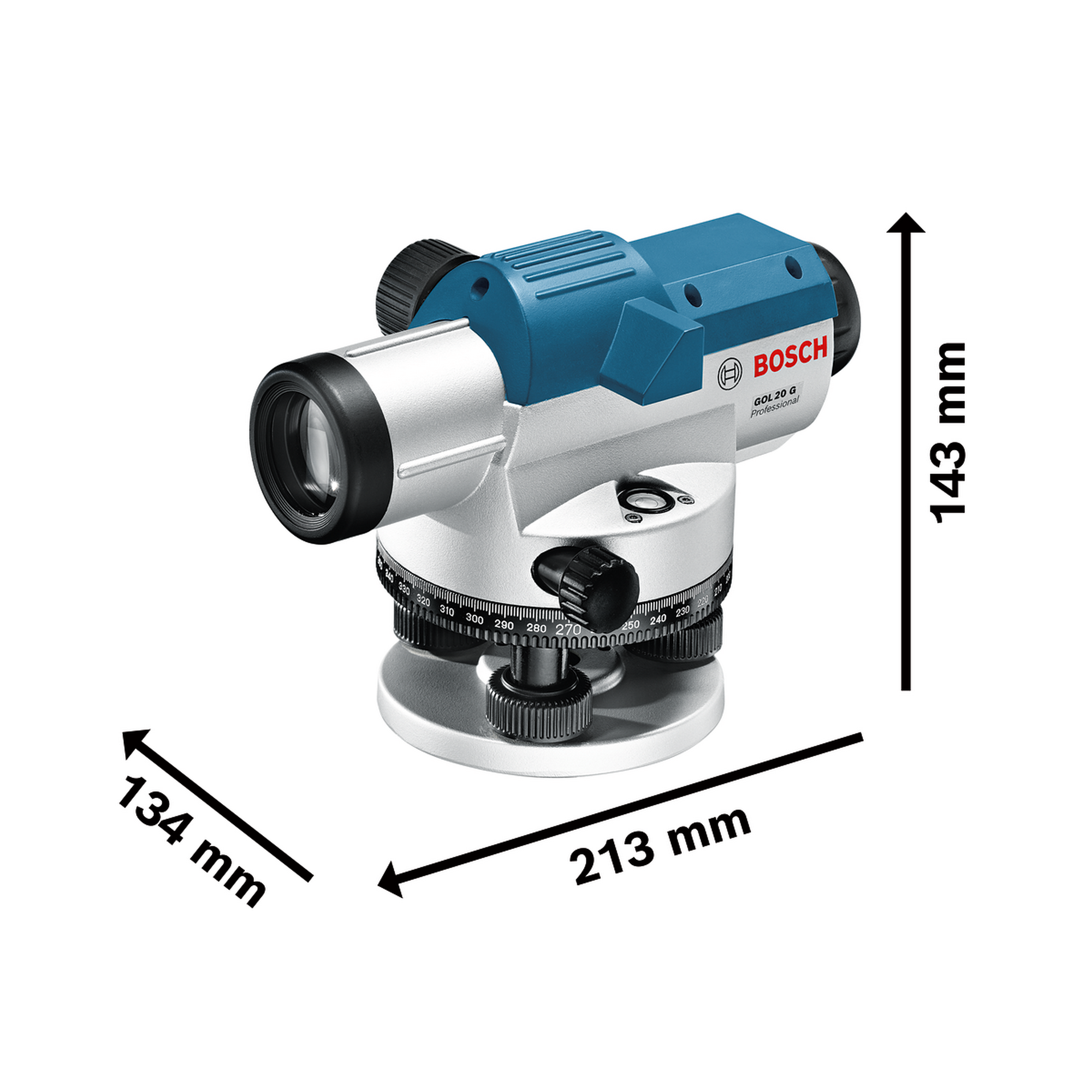 Optisches Nivelliergerät 'Professional BT160 GR500 GOL 20 G' mit Koffer