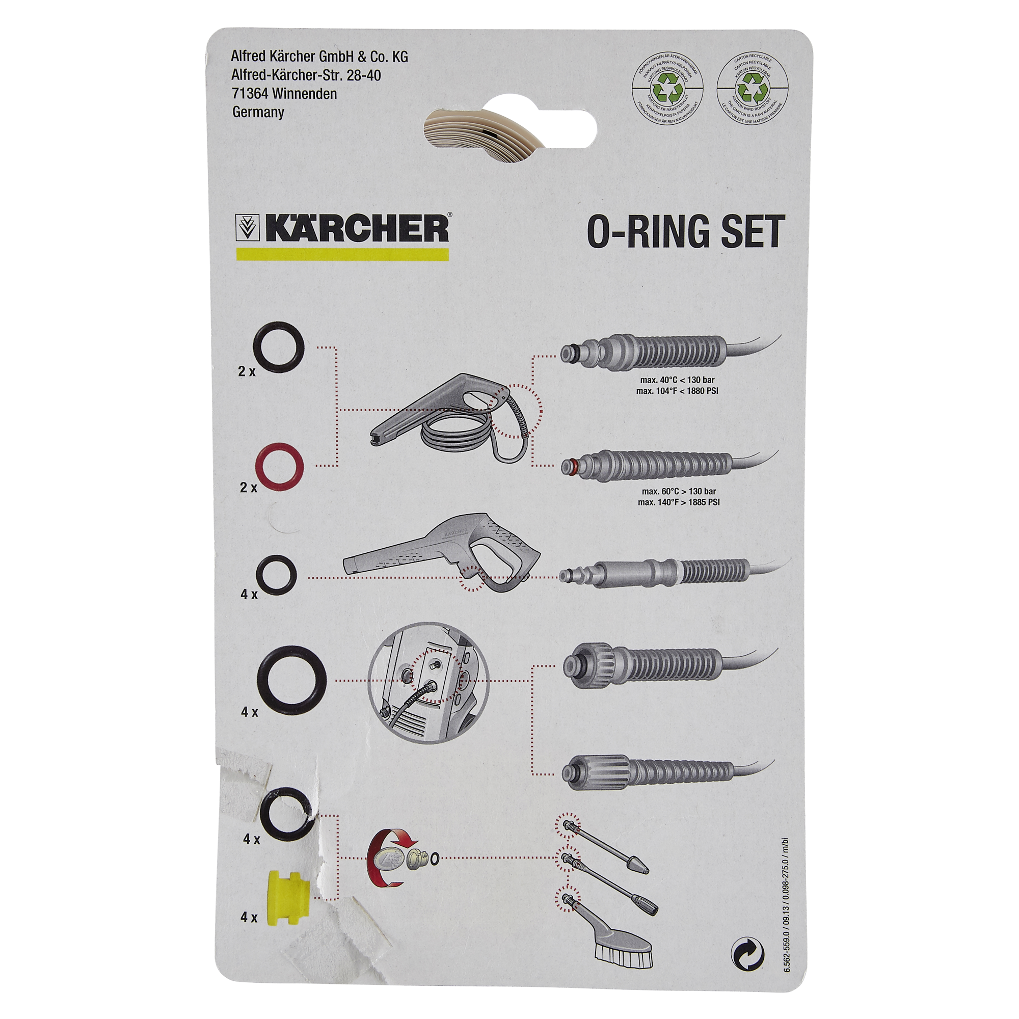 O-Ring Set für Hochdruckreiniger 20-teilig + product picture