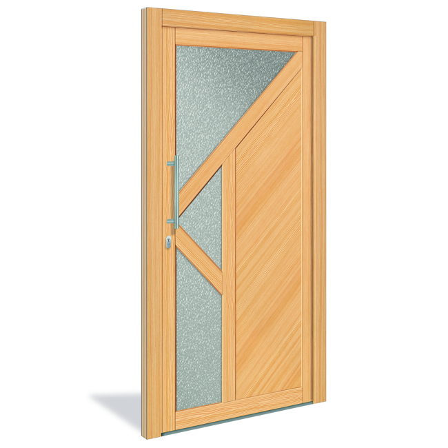 Bild von Holzhaustür 'Nizza' 1100 x 2100 mm DIN L