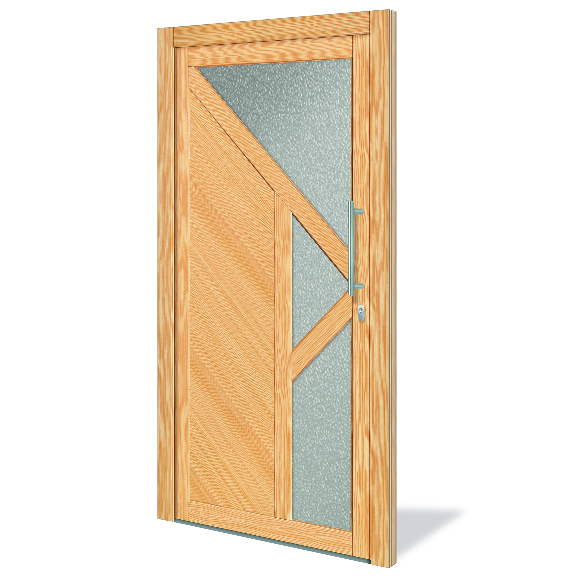 Holzhaustür 'Nizza' 980 x 1980 mm DIN R