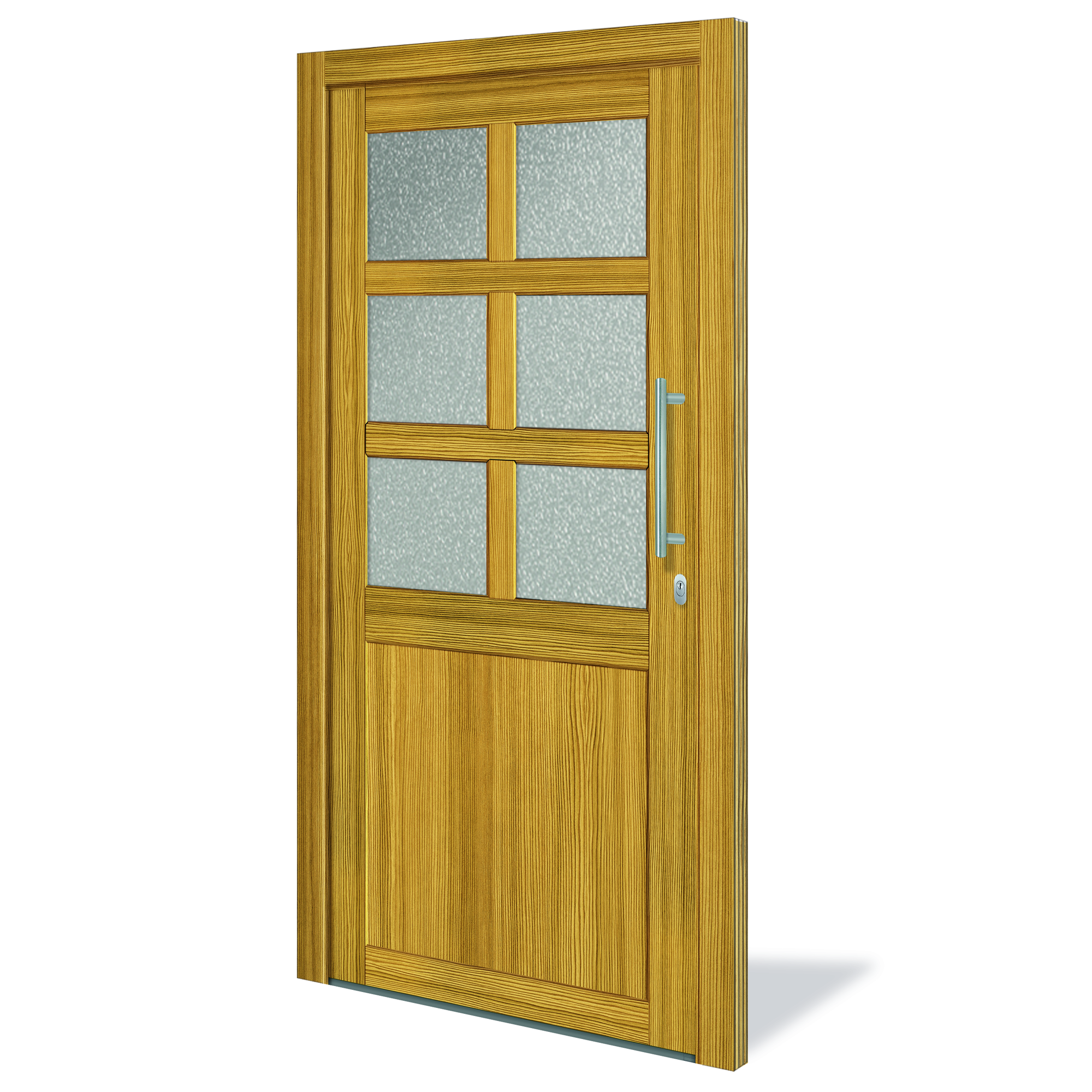 Holzhaustür 'Trier' 1100 x 2100 mm DIN R