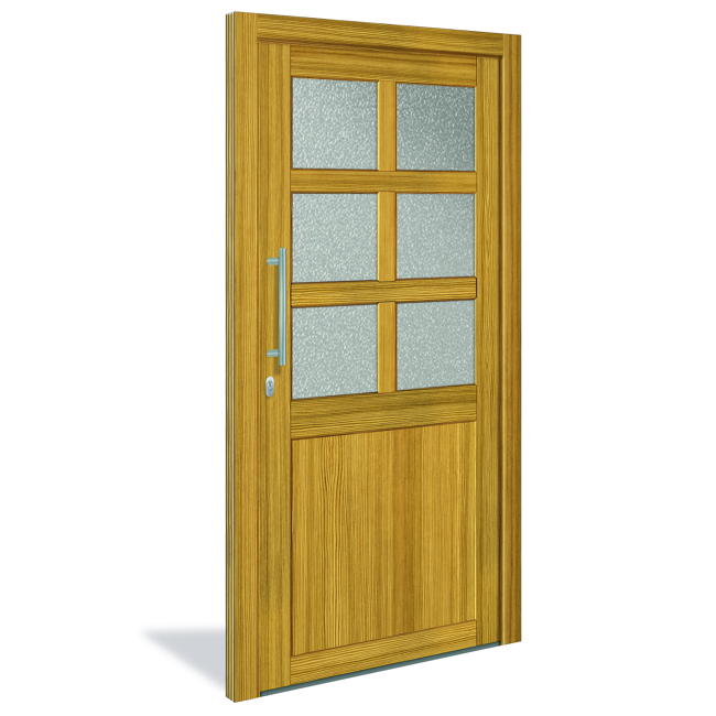 Bild von Holzhaustür 'Trier' 1100 x 2100 mm DIN L
