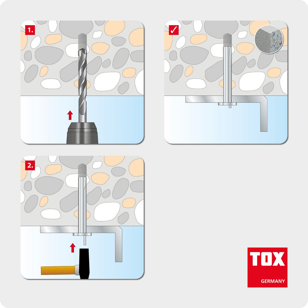 Deckennagel 'Top' Ø 0,6 x 3,5 cm 6 Stück