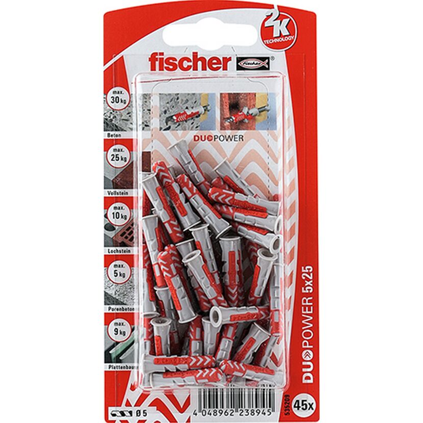 fischer DUOPOWER 5 x 25 45 Stück