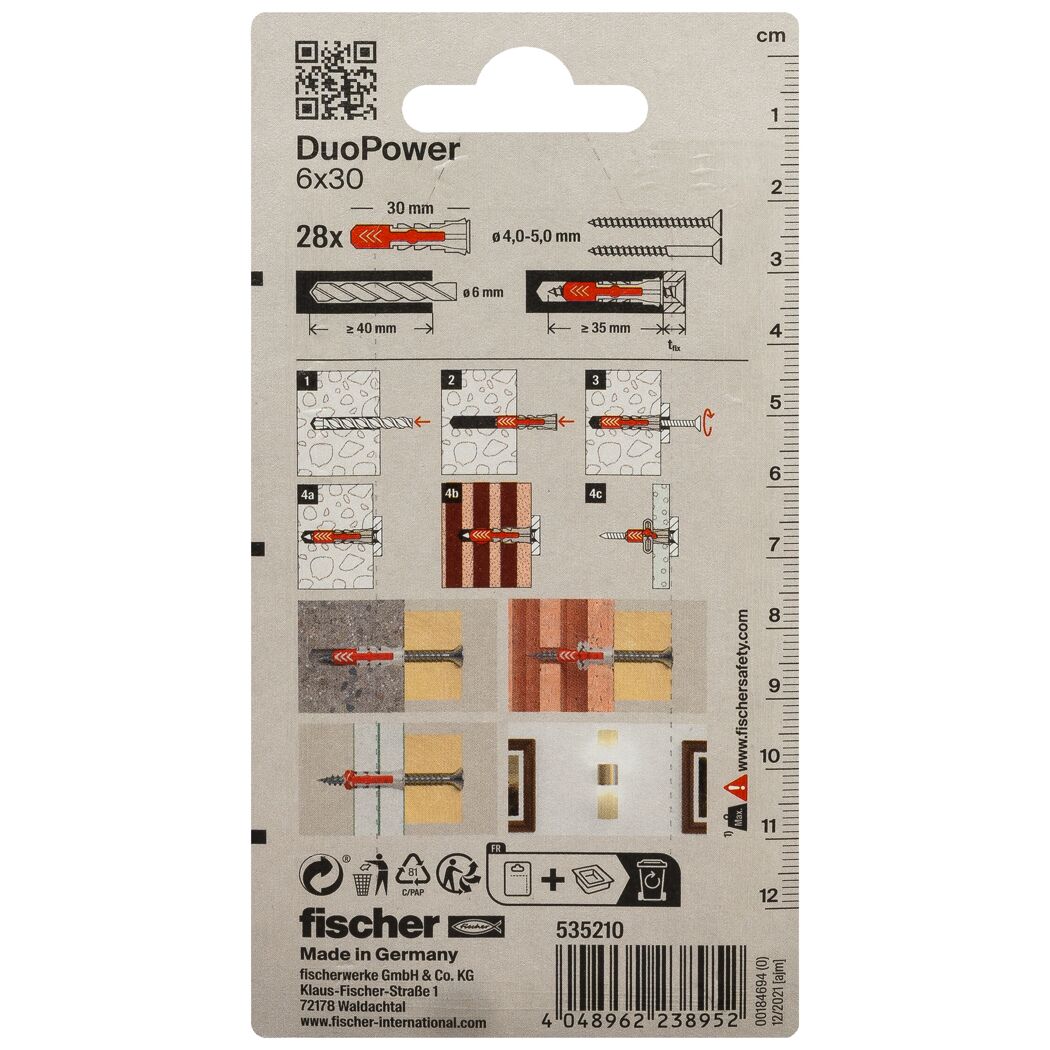 fischer DUOPOWER 6 x 30 28 Stück