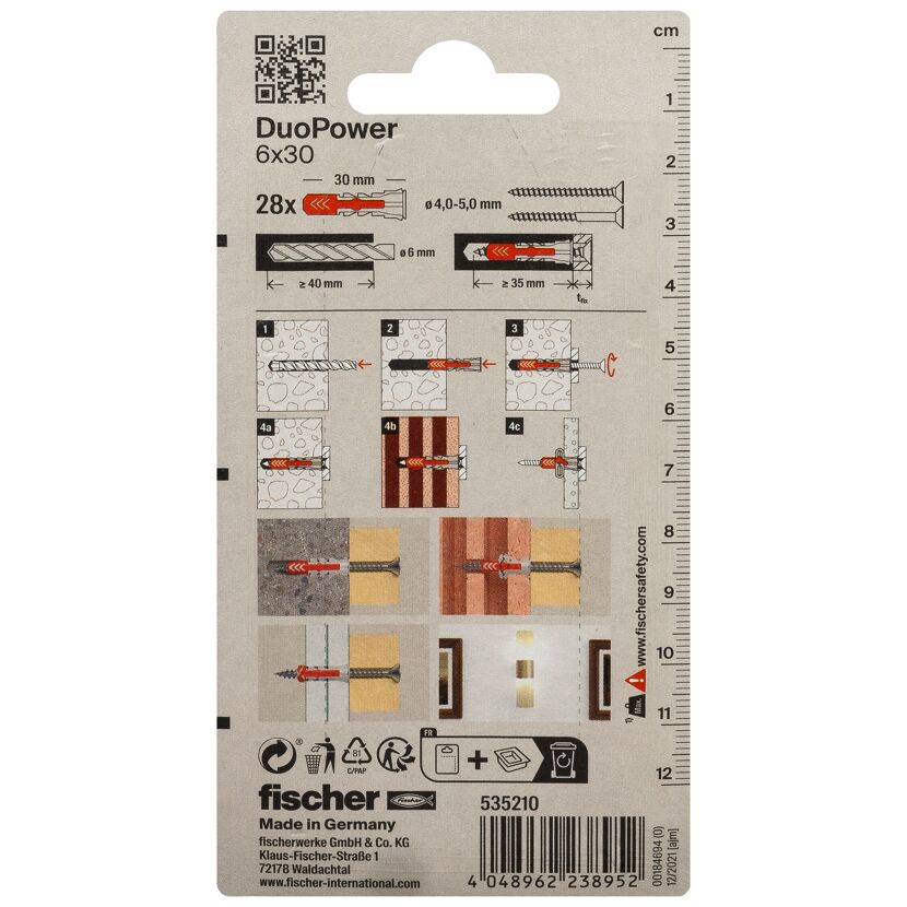 fischer DUOPOWER 6 x 30 28 Stück