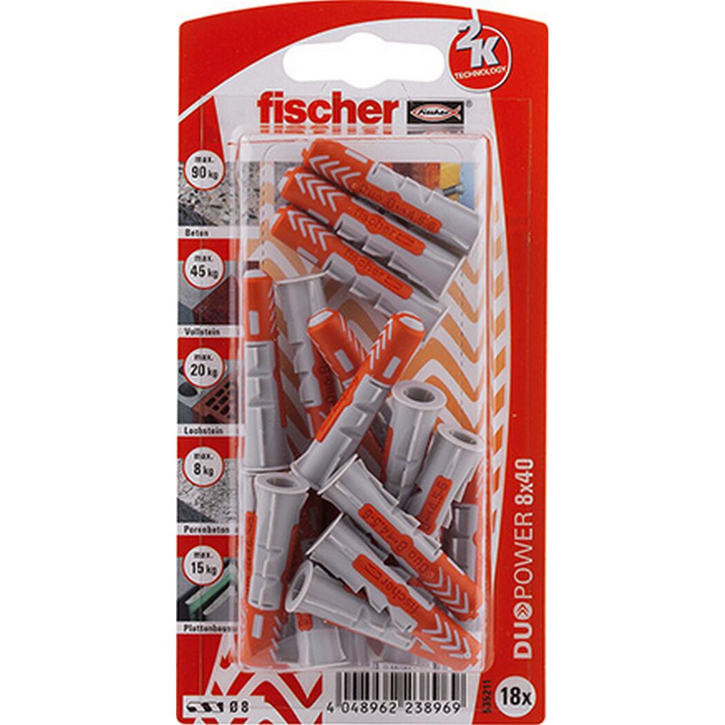 fischer DUOPOWER 8 x 40 18 Stück
