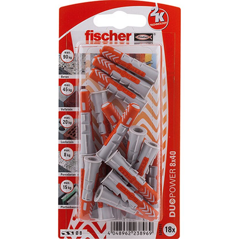 fischer DUOPOWER 8 x 40 18 Stück