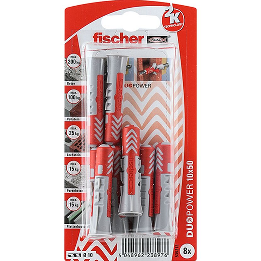 fischer DUOPOWER 10 x 50 8 Stück