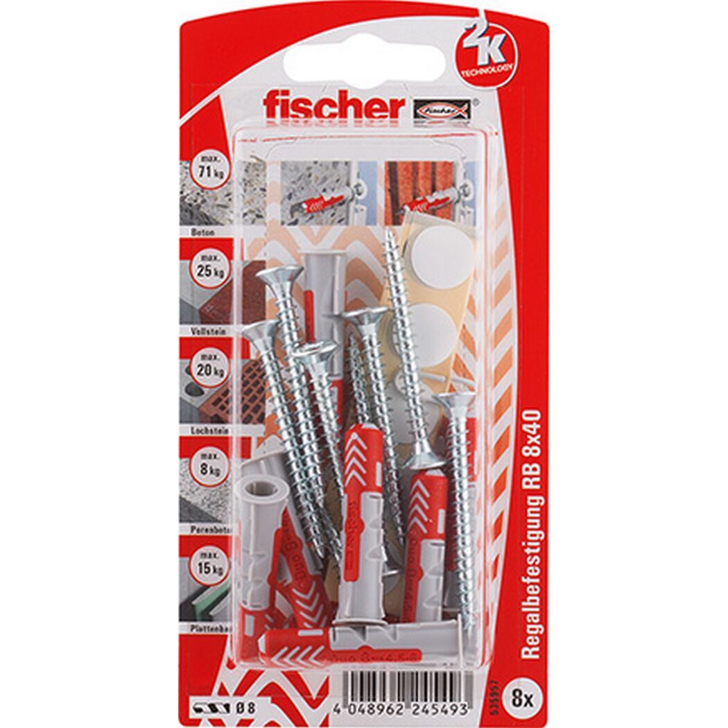 fischer DUOPOWER 8 x 40 RB 8 Stück