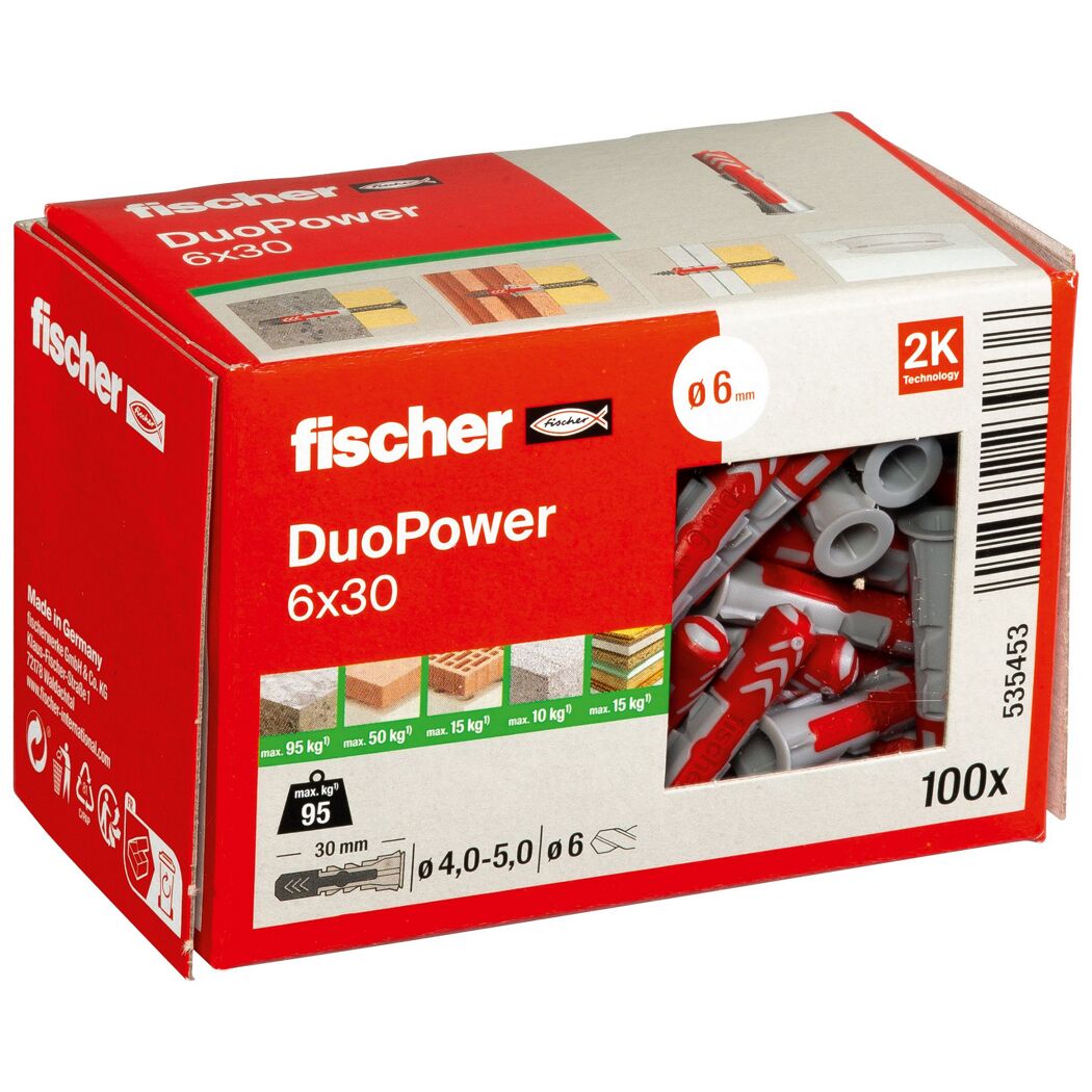 fischer DUOPOWER 6 x 30 LD 100 Stück