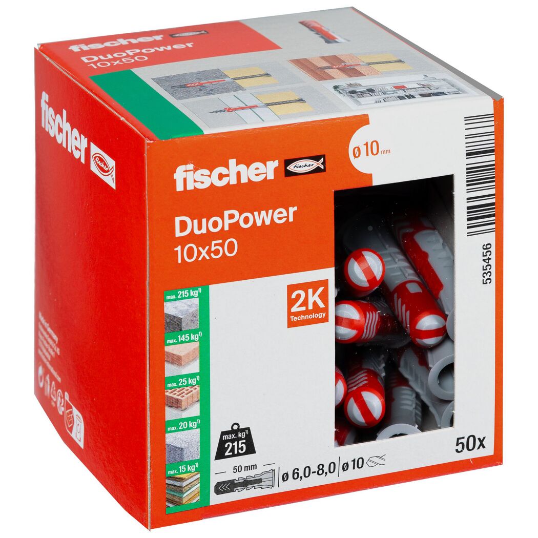 fischer DUOPOWER 10 x 50 LD 50 Stück