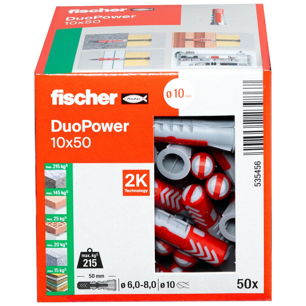 fischer DUOPOWER 10 x 50 LD 50 Stück