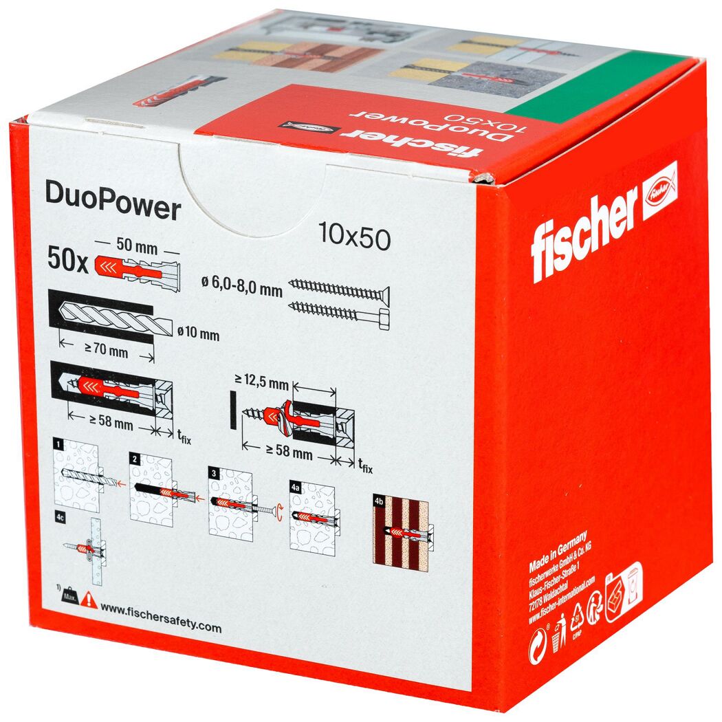 fischer DUOPOWER 10 x 50 LD 50 Stück