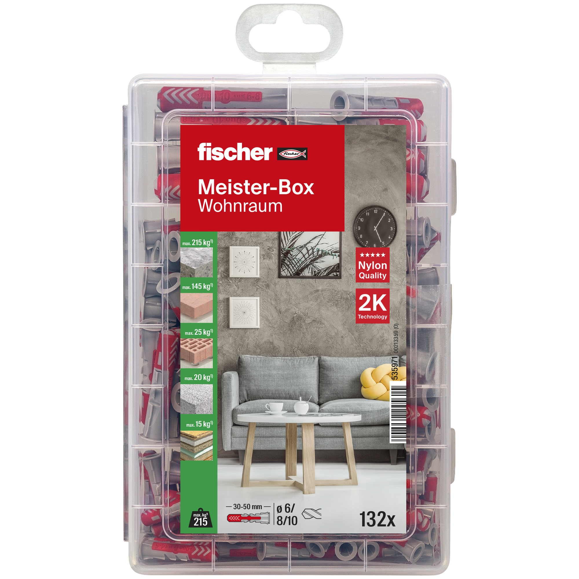 Dübel Meisterbox DUOPOWER 132-teilig