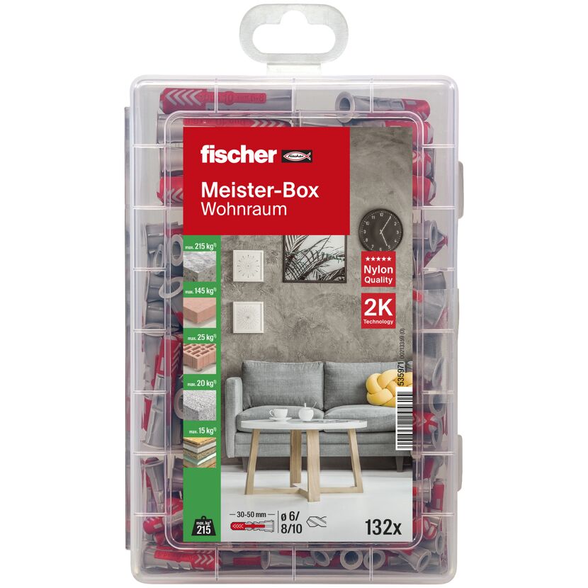 Dübel Meisterbox DUOPOWER 132-teilig