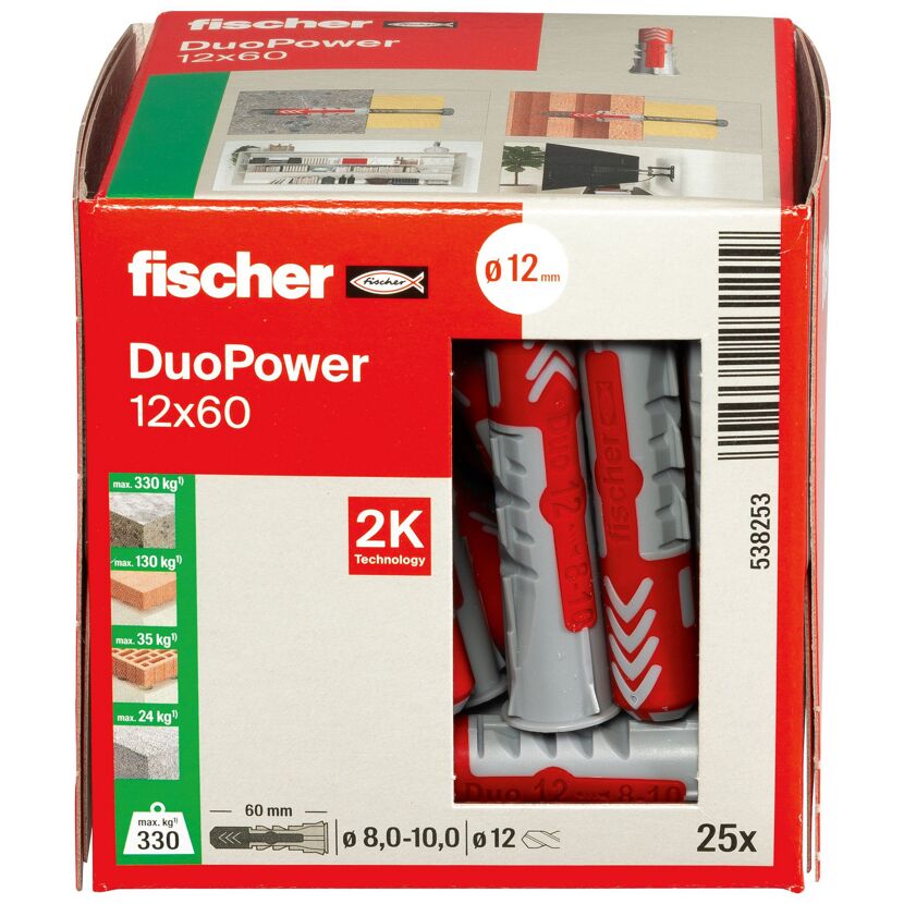 Fischer DuoPower 12x60 Dübel