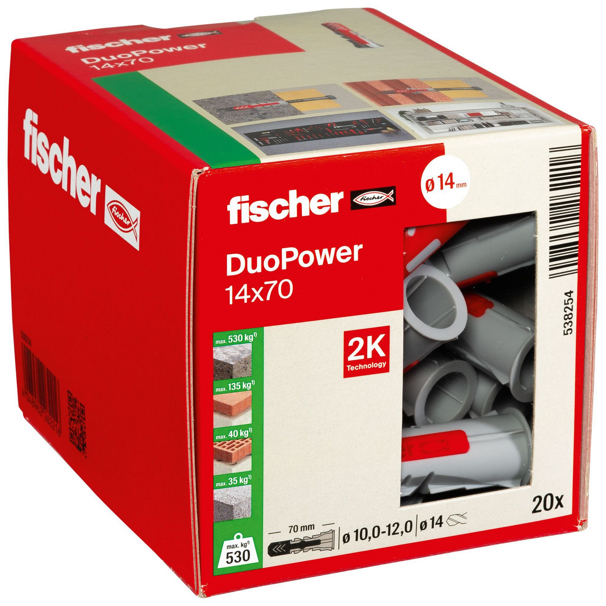 Fischer DuoPower 14x70 Dübel