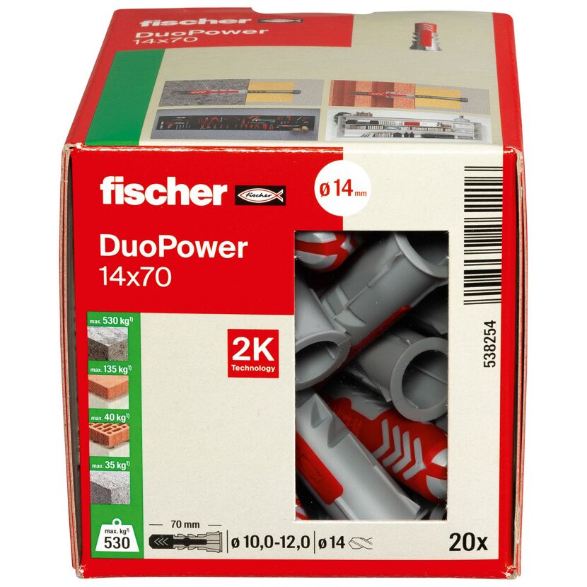 Fischer DUOPOWER 14x70 Dübel