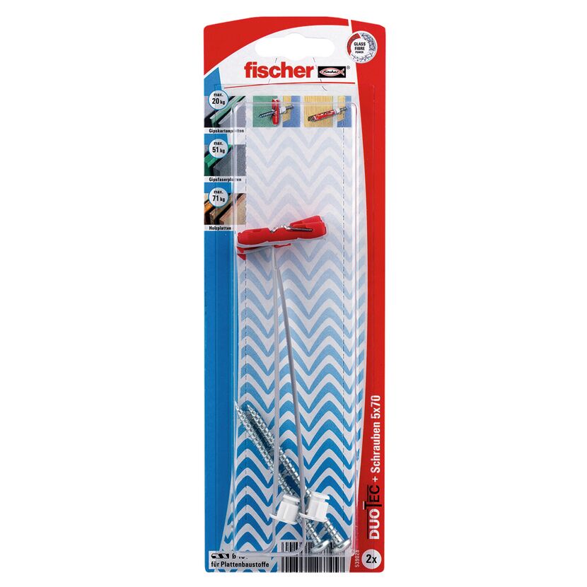 Fischer DUOTEC 10 S PH K mit Schrauben