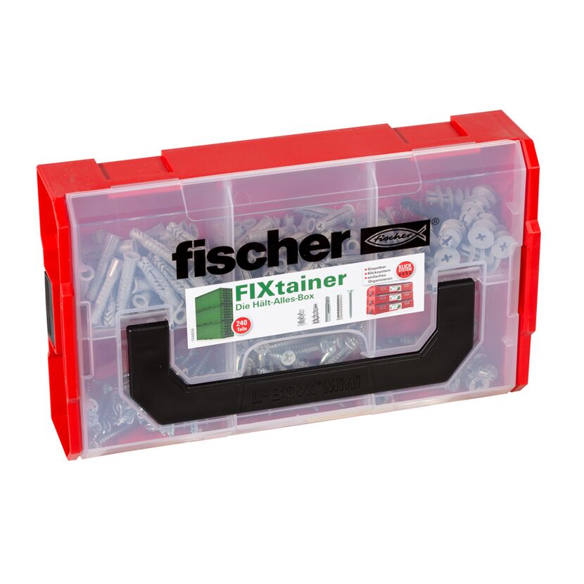 Dübel- und Schrauben-Box 'FIXtainer - Hält-Alles-Box' 240-teilig