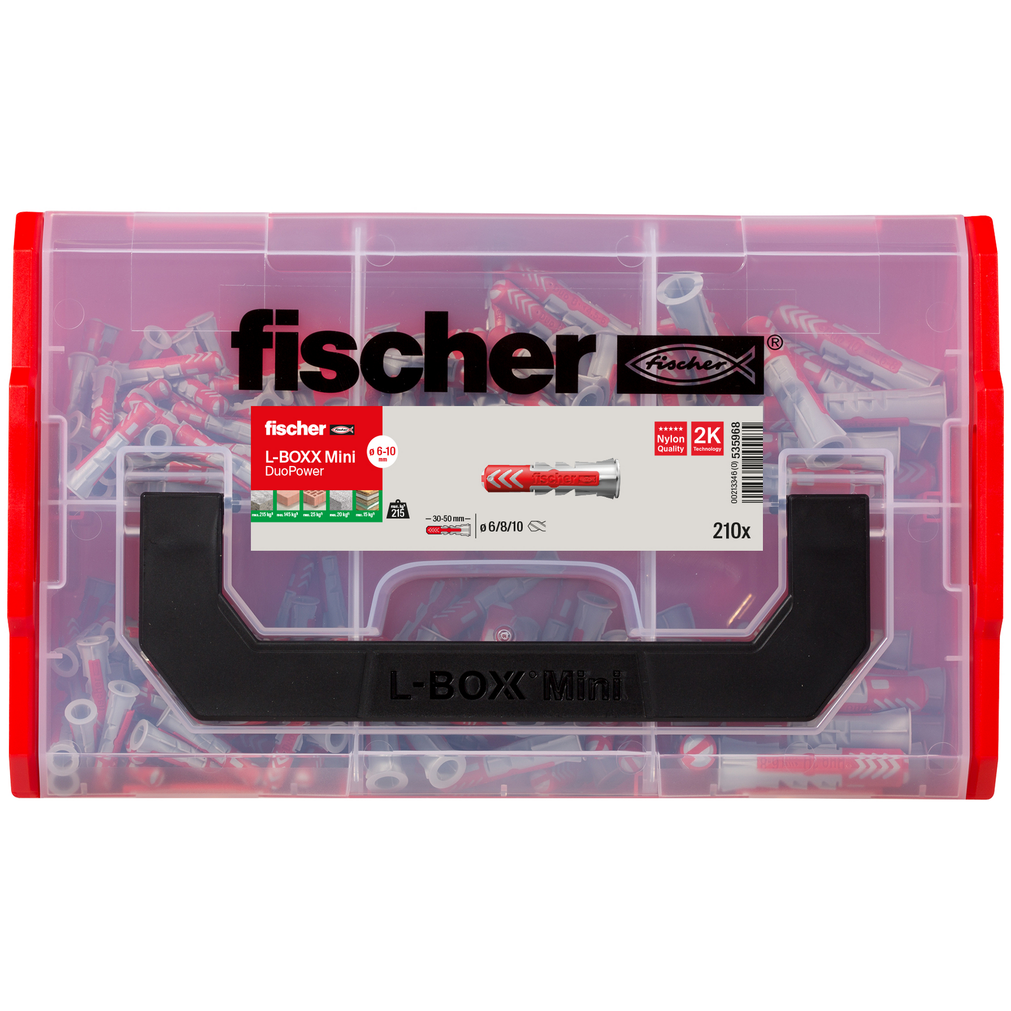 Dübel-Box 'FIXtainer - Duopower' 210-teilig