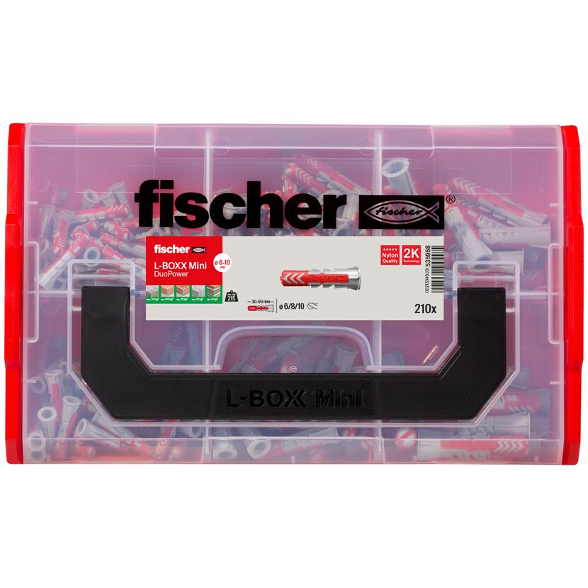 Dübel-Box 'FIXtainer - Duopower' 210-teilig
