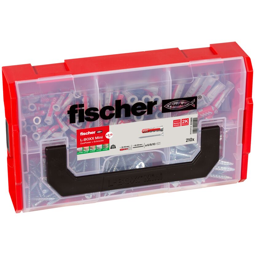 Dübel- und Schrauben-Box 'FIXtainer - Duopower' 210-teilig