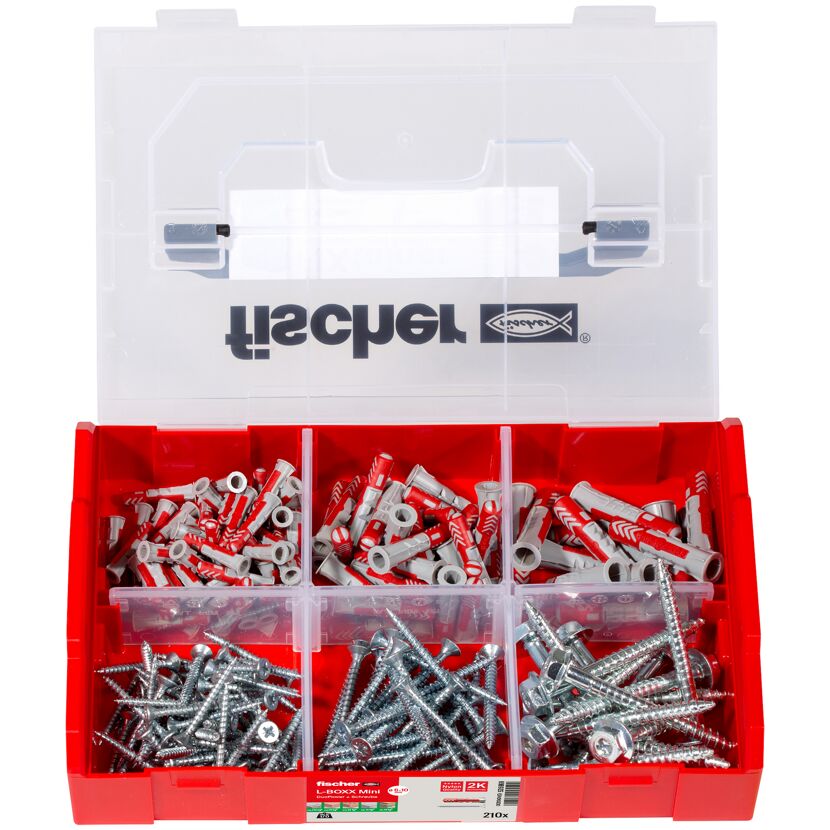 Dübel- und Schrauben-Box 'FIXtainer - Duopower' 210-teilig