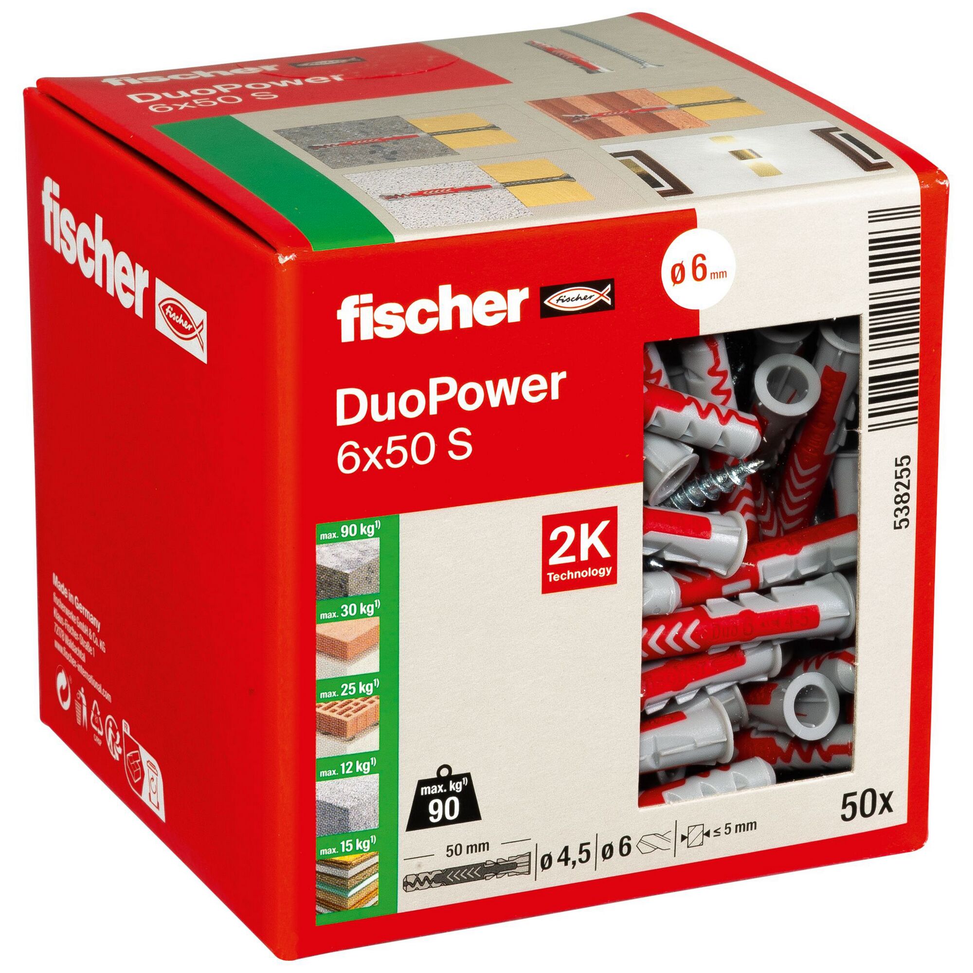 Fischer DuoPower 6x50 S Dübel