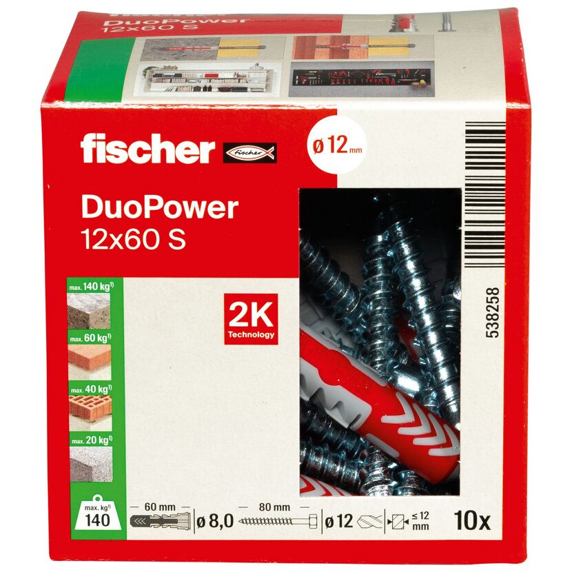 Fischer DUOPOWER 12x60 S Dübel
