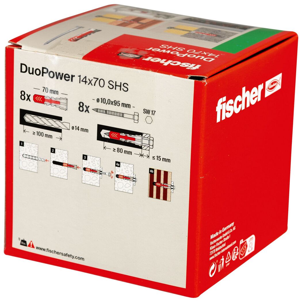 Fischer DuoPower 14x70 SHS Dübelpackung