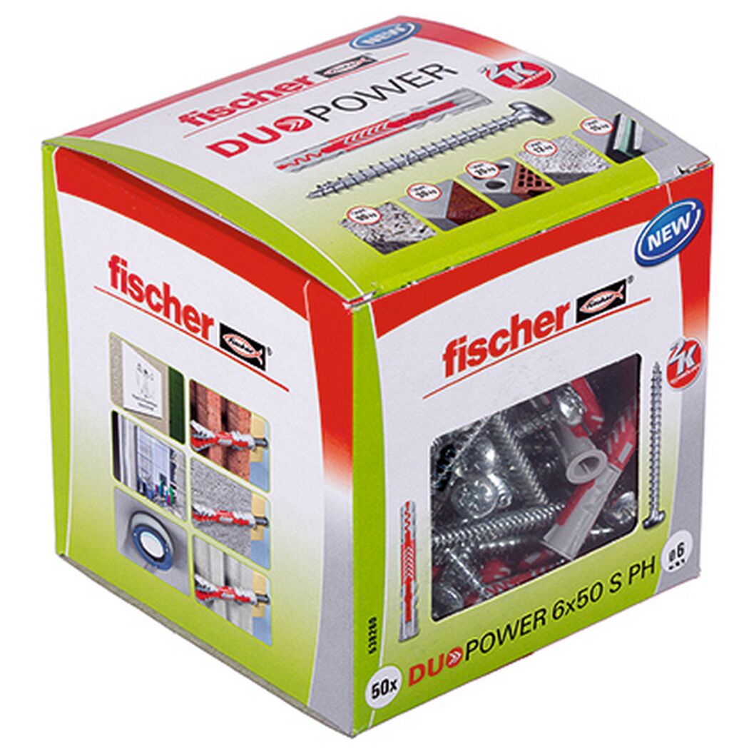 Fischer DUO POWER 6x50 S PH im Karton