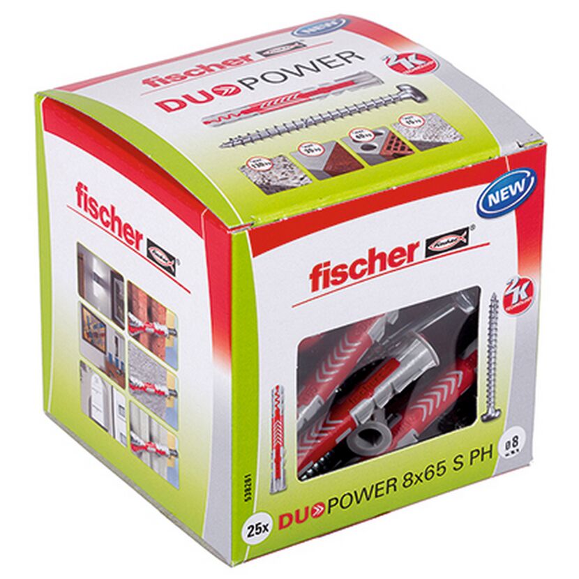 Fischer DUOPOWER 8x65 S PH Dübel