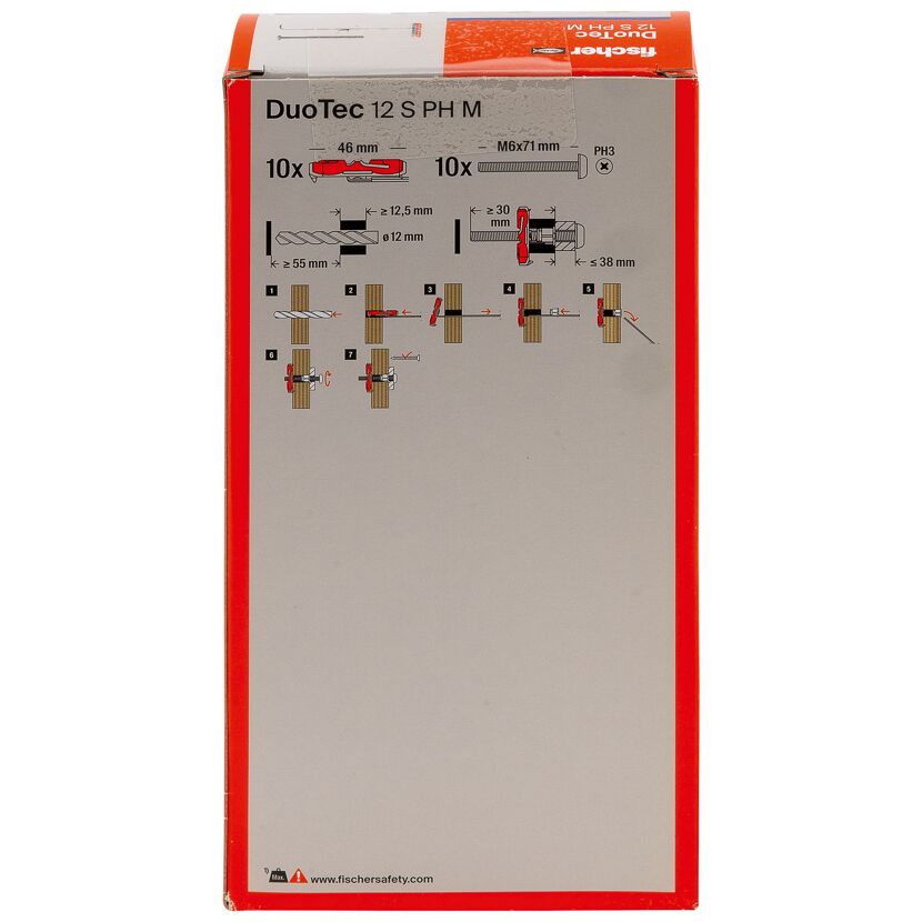 Montage-Set 'Duotec' Nylon-Kippdübel und Panheadschrauben, Ø 12 x 60 mm, 20-teilig
