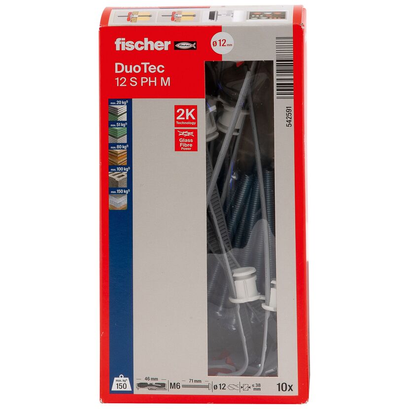 Montage-Set 'Duotec' Nylon-Kippdübel und Panheadschrauben, Ø 12 x 60 mm, 20-teilig