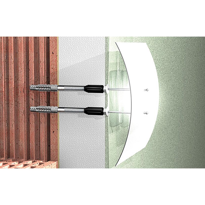 Abstandsmontagesystem 'Thermax 10' für Dämmstoffe 180 bis 200 mm, 2 Stück