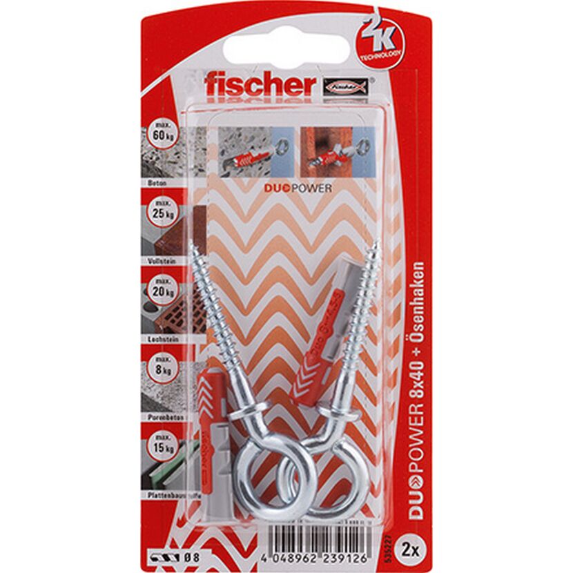 Fischer DUOPOWER 8x40 Ösenhaken