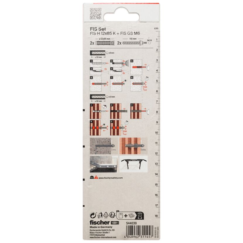 Fischer FIS Set H 12x85 K + FIS GS M6