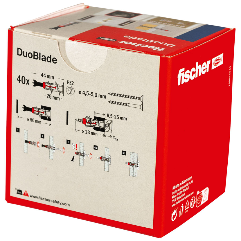 Fischer DuoBlade Dübel 40 Stück