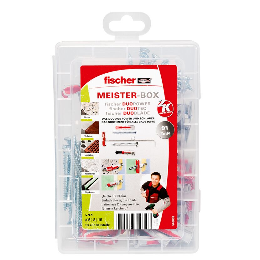 Fischer Meister-Box mit Dübeln und Schrauben