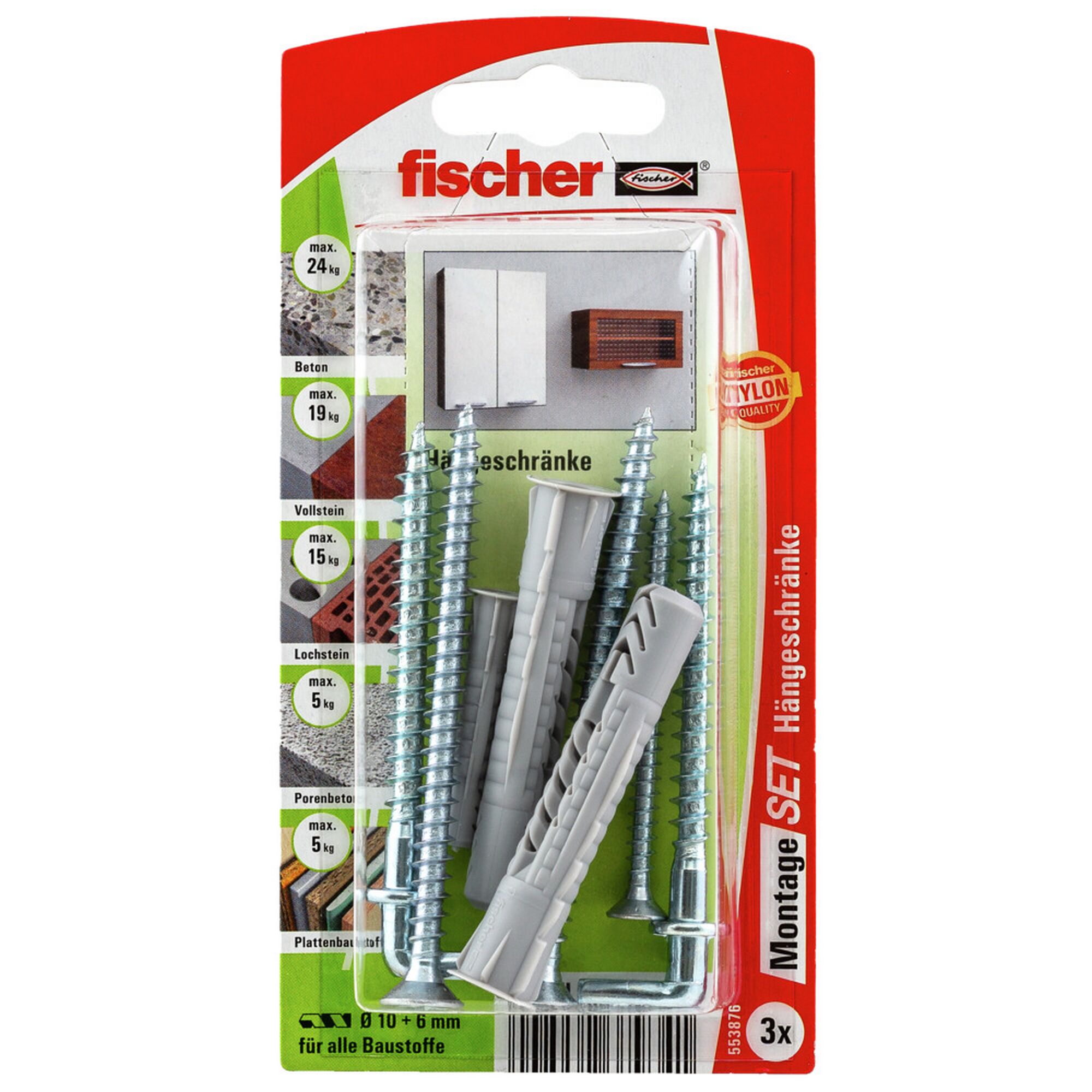 Fischer Montage-Set Hängeschränke