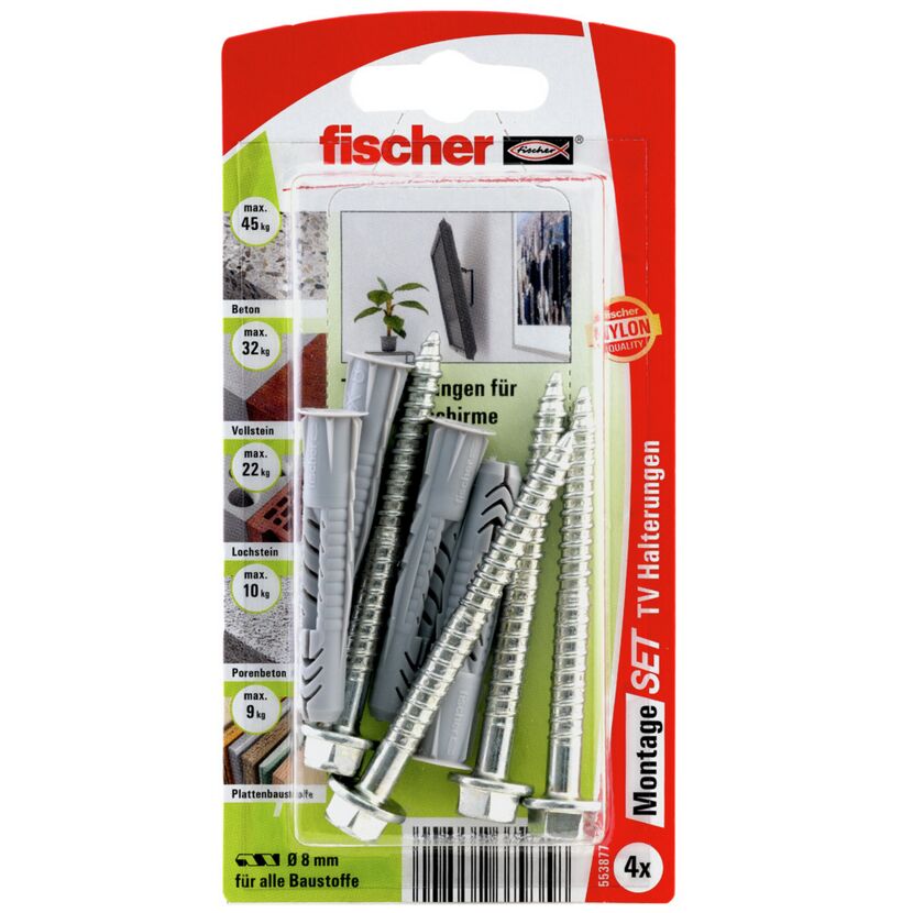 Fischer Montageset TV-Halterungen