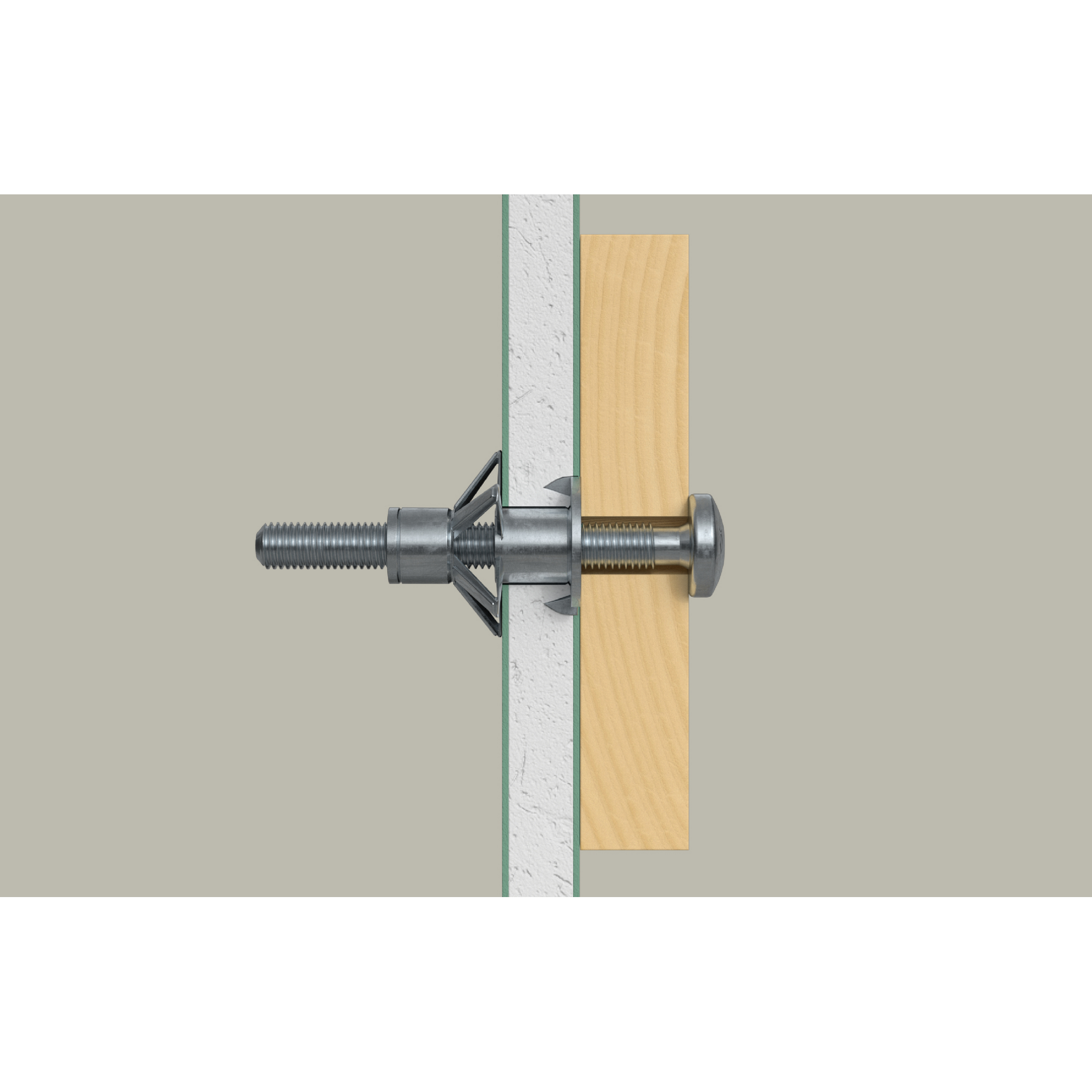 Hohlraum-Metalldübel 'HM 5 x52 S' mit metrischer Schraube 50 Stück
