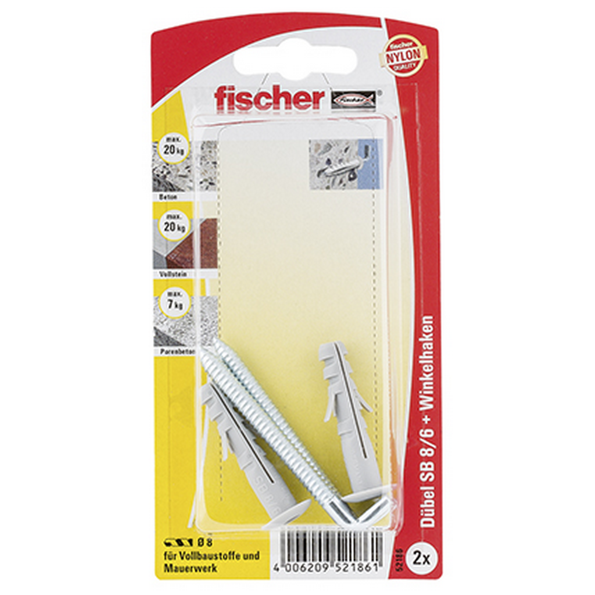 fischer Dübel SB 8 / 6 2 Stück + product picture