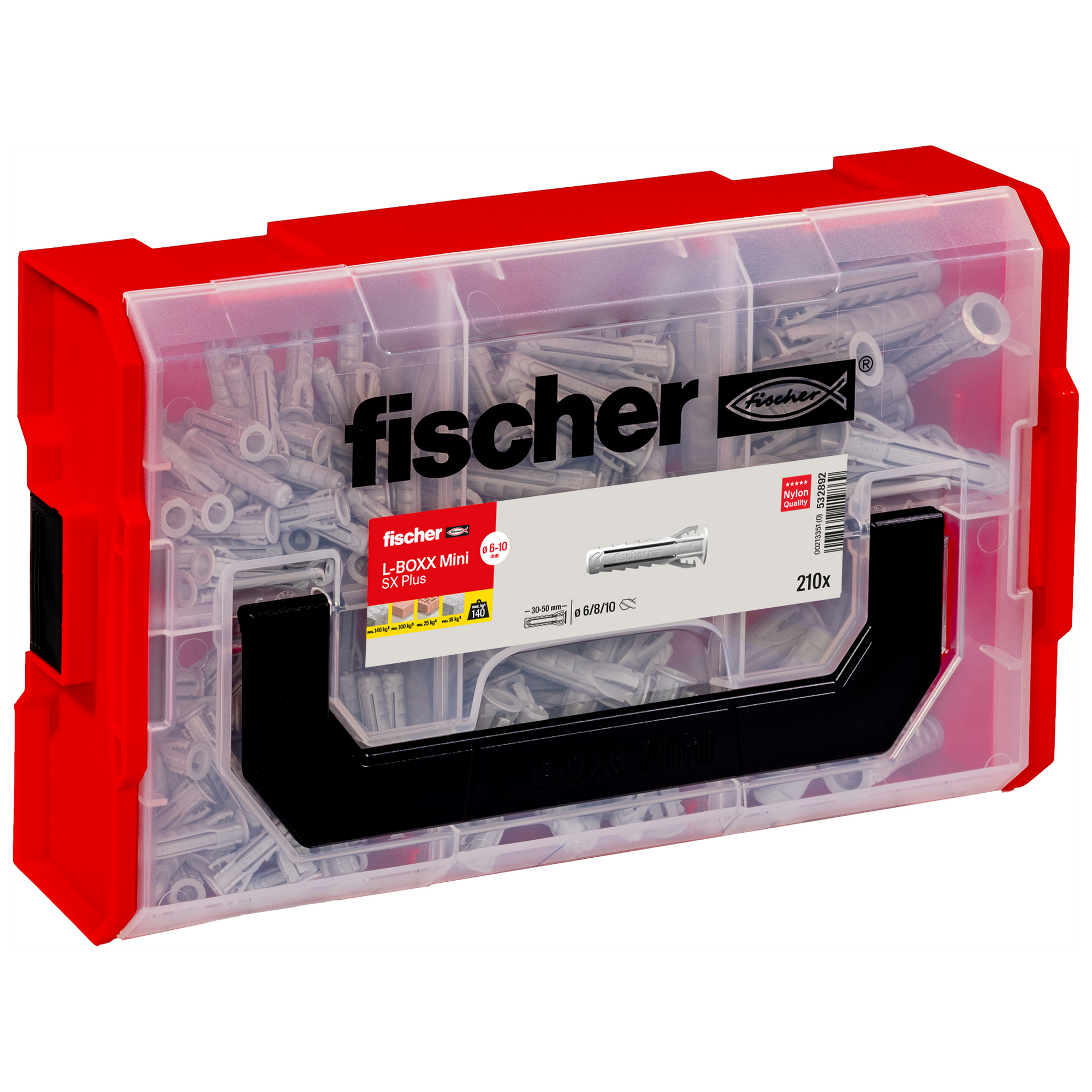 Dübel-Set 'SX FIXtainer' 210-teilig