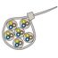 UBN-Kabel 7,6 x 550 mm, Querschnitt