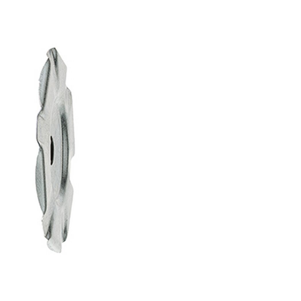 Metallischer Dübel von der Seite
