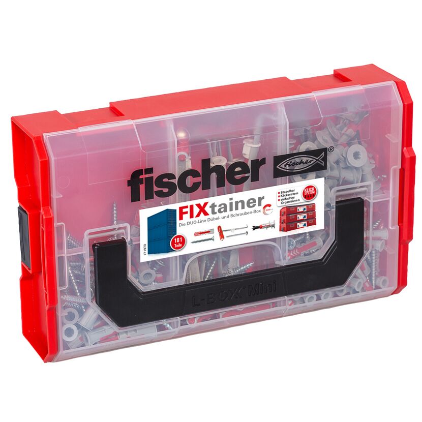 Fischer FIXtainer L-BOXX Mini mit Schrauben und Dübeln