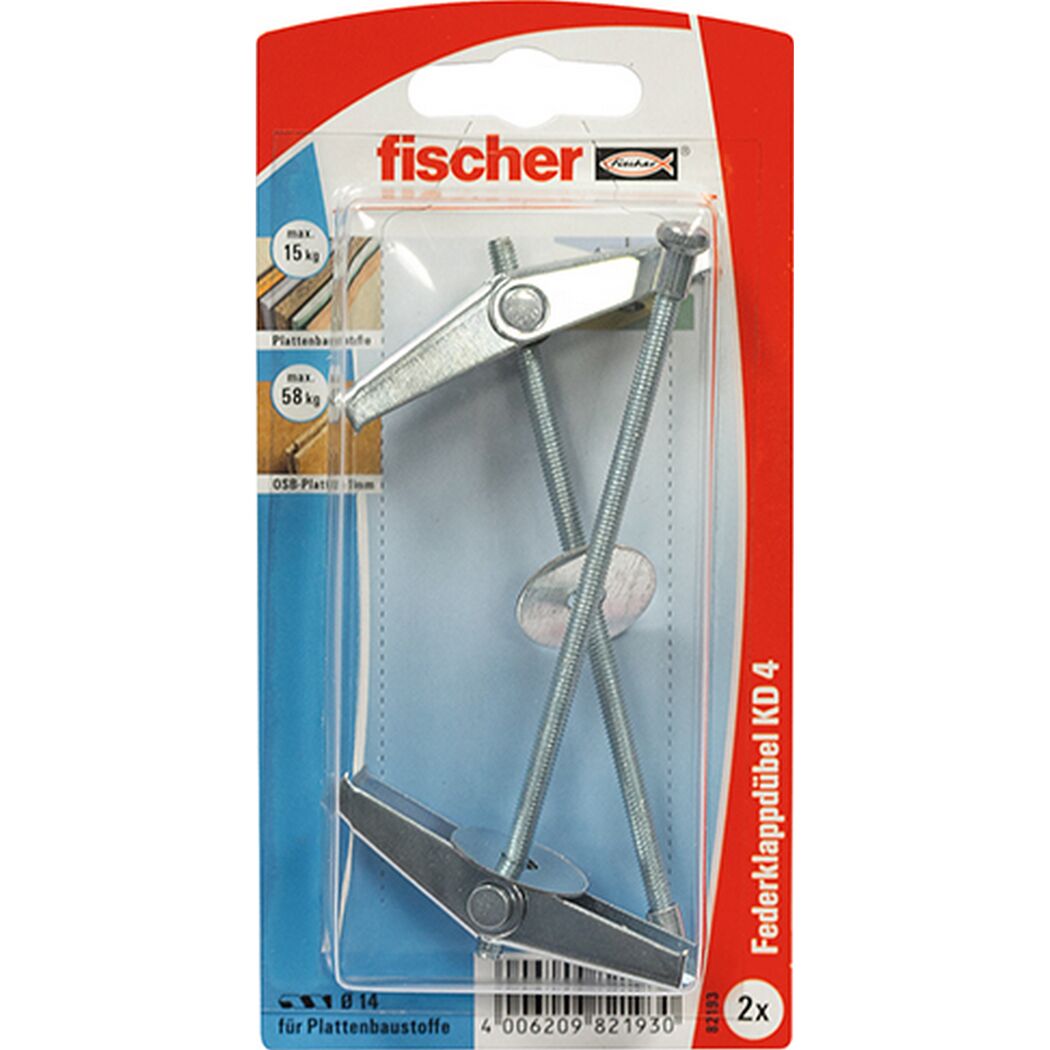 fischer Kippdübel KD 4 2 Stück